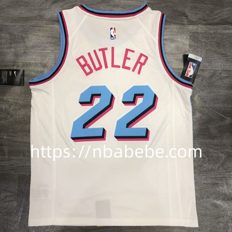 Maillot de Basket NBA Heat 2022 Butler 22 blanc 2
