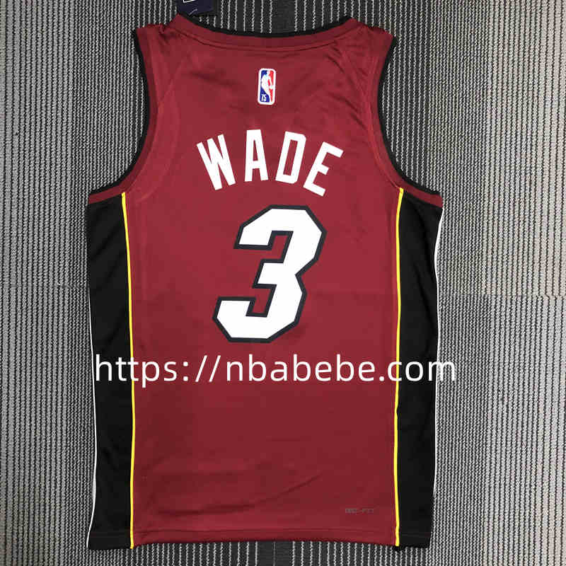 Maillot de Basket NBA Heat Jordan 75e anniversaire Wade 3 col v 2