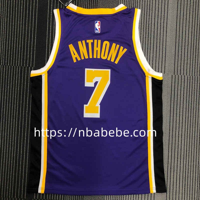 Maillot de Basket NBA Lakers 2022 Anthony 7 bleu 2