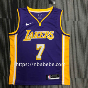 Maillot de Basket NBA Lakers 2022 Anthony 7 bleu col v