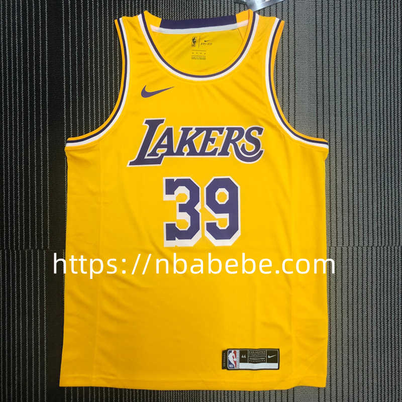 Maillot de Basket NBA Lakers 2022 Howard 39 jaune