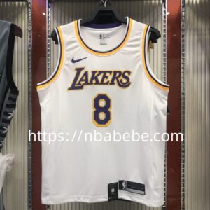 Maillot de Basket NBA Lakers Bryant 8 blanc
