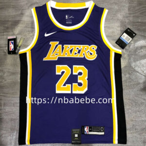 Maillot de Basket NBA Lakers James 23 bleu