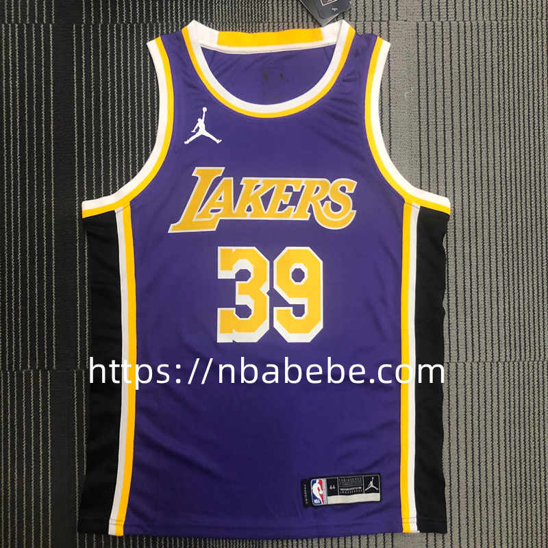 Maillot de Basket NBA Lakers Jordan 2022 Howard 39 bleu
