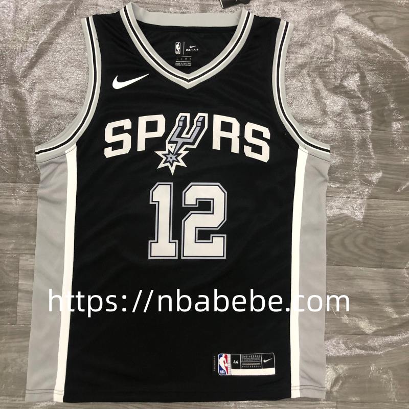 Maillot de Basket NBA Spurs 2022 Aldridge 12 noir