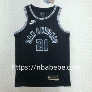 Maillot de Basket NBA Spurs 2023 Duncan 21 noir