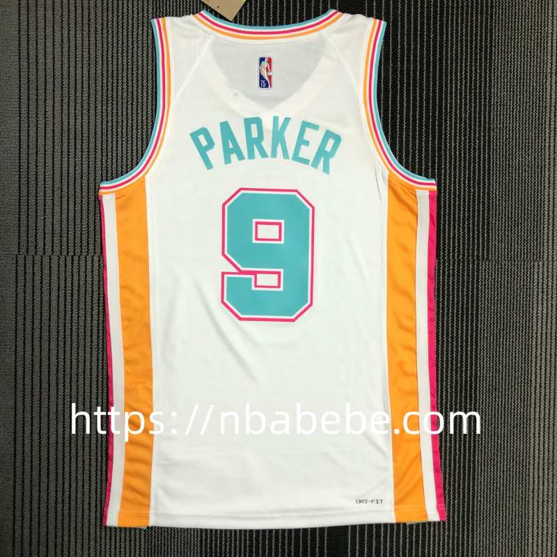Maillot de Basket NBA Spurs 75e anniversaire Parker 9 city éditions 2