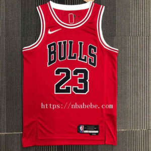 Maillot de Basket NBA Bulls 75e anniversaire Jordan 23 rouge