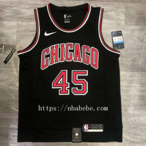 Maillot de Basket NBA Bulls Jordan 45 noir