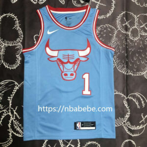 Maillot de Basket NBA Bulls Rose 1 bleu