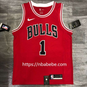 Maillot de Basket NBA Bulls Rose 1 rouge