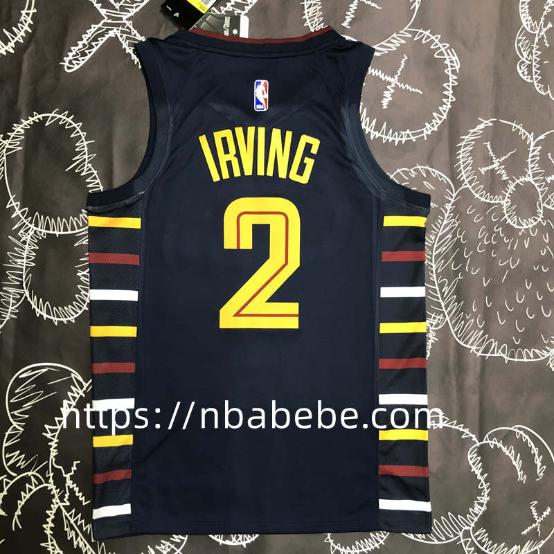 Maillot de Basket NBA Cavaliers 2022 Irving 2 avec rayure 2