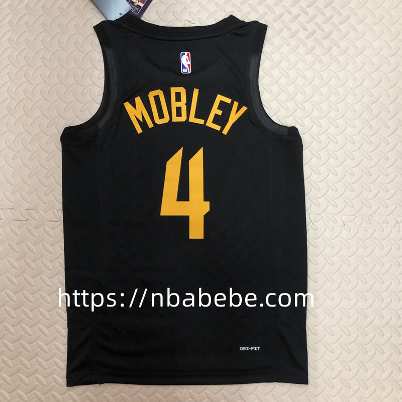 Maillot de Basket NBA Cavaliers Jordan 2023 Mobley 4 noir 2
