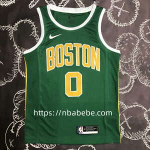 Maillot de Basket NBA Celtics 2022 Tatum 0 or vert