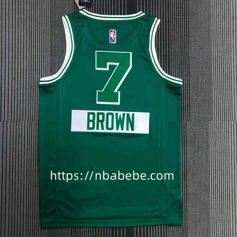 Maillot de Basket NBA Celtics 75e anniversaire Brown 7 city éditions 2