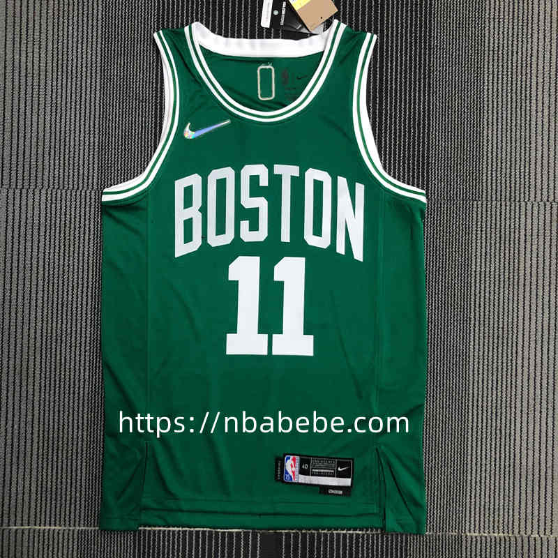 Maillot de Basket NBA Celtics 75e anniversaire Irving 11 vert