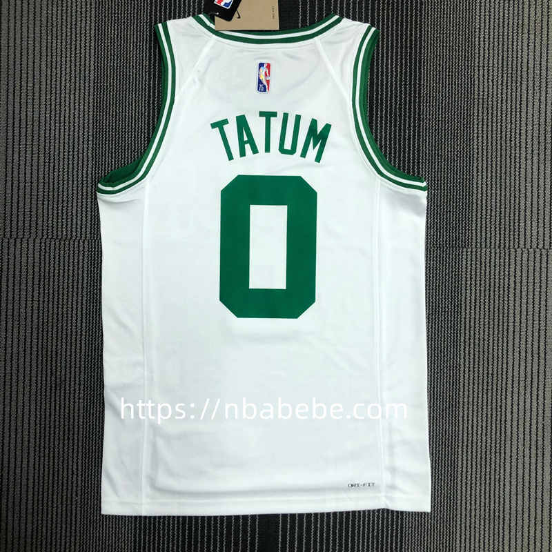 Maillot de Basket NBA Celtics 75e anniversaire Tatum 0 blanc 2