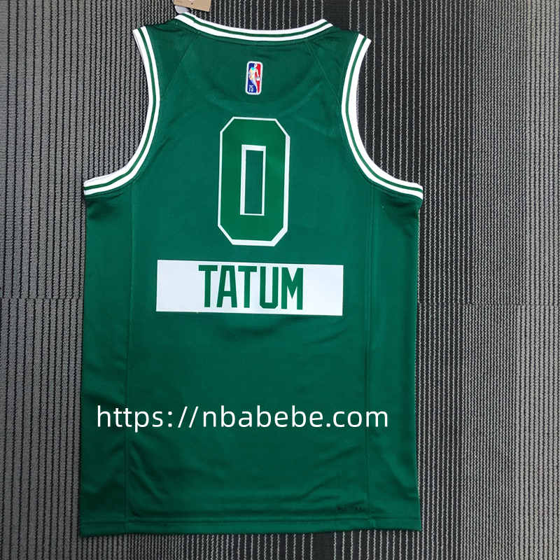 Maillot de Basket NBA Celtics 75e anniversaire Tatum 0 city éditions 2