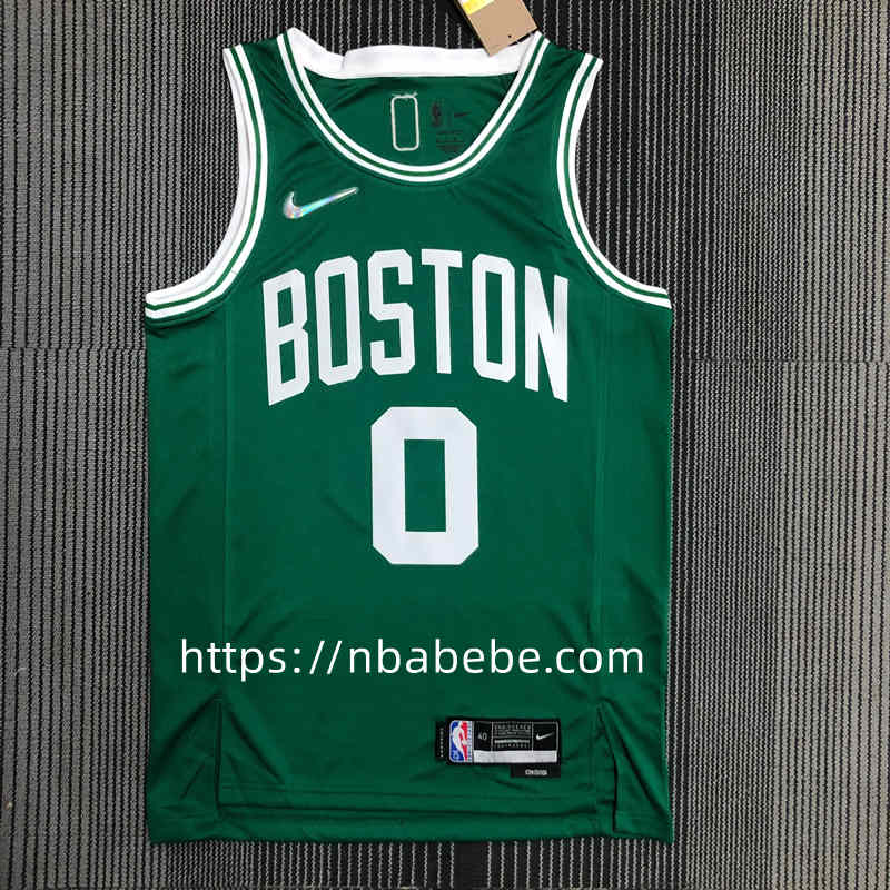 Maillot de Basket NBA Celtics 75e anniversaire Tatum 0 vert