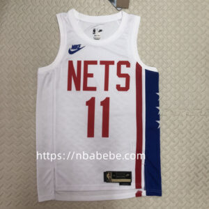 Maillot de Basket NBA Nets 2023 Irving 11 blanc vintage