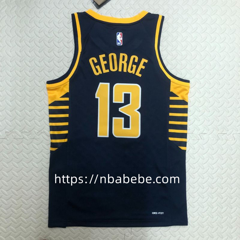 Maillot de Basket NBA Pacers 2023 George 13 noir 2