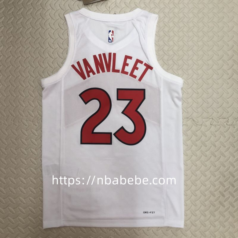 Maillot de Basket NBA Raptors 2023 VanVleet 23 blanc 2