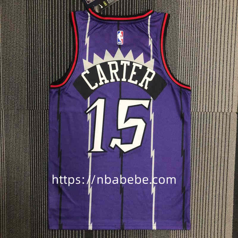 Maillot de Basket NBA Raptors Carter 15 Violet vintage 2