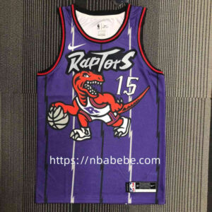 Maillot de Basket NBA Raptors Carter 15 Violet vintage