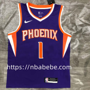 Maillot de Basket NBA Suns 2022 Booker 1 Violet