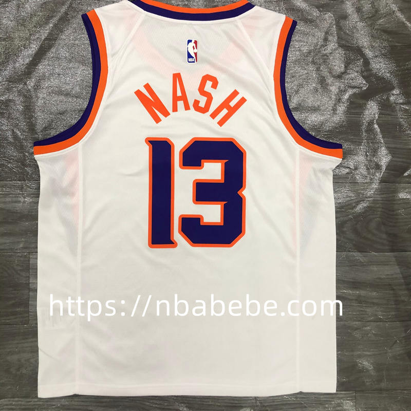Maillot de Basket NBA Suns 2022 Nash 13 blanc 2