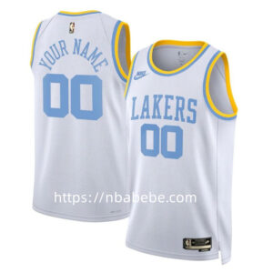 Maillot LA Lakers 2022 2023 personnalisé vintage blanc