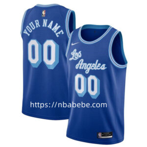 Maillot LA Lakers 2022 2023 personnalisé vintage bleu