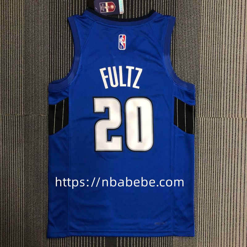 Maillot de Basket NBA Magic Jordan 75e anniversaire Fultz 20 bleu 2