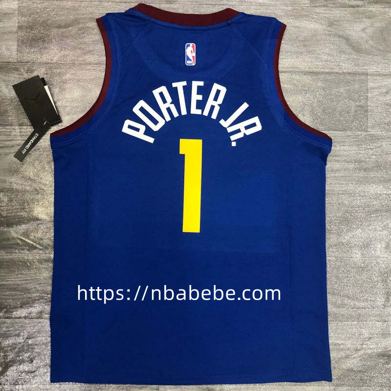 Maillot de Basket NBA Nuggets Porter Jr. 1 Jordan city édition 2