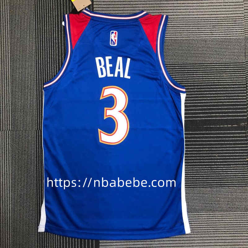 Maillot de Basket NBA Wizards 75e anniversaire Beal 3 city édition 2