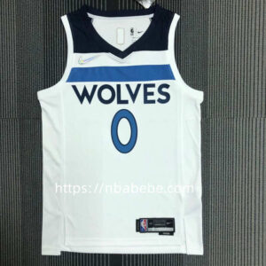 Maillot Timberwolves 75e anniversaire Russell 0 blanc