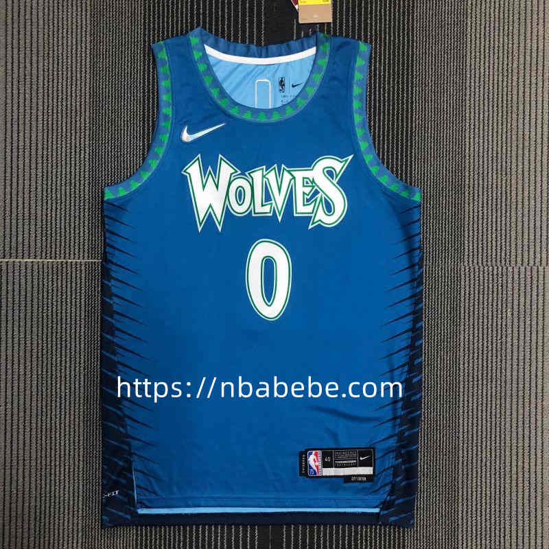 Maillot Timberwolves 75e anniversaire Russell 0 city édition