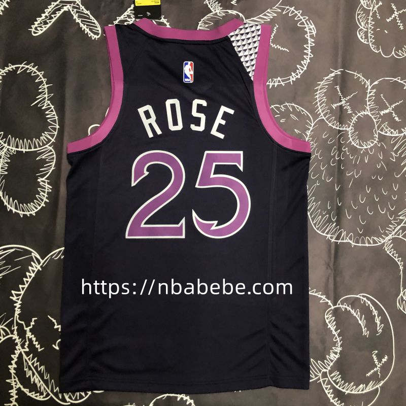 Maillot de Basket Timberwolves Rose 25 Violet noir 2