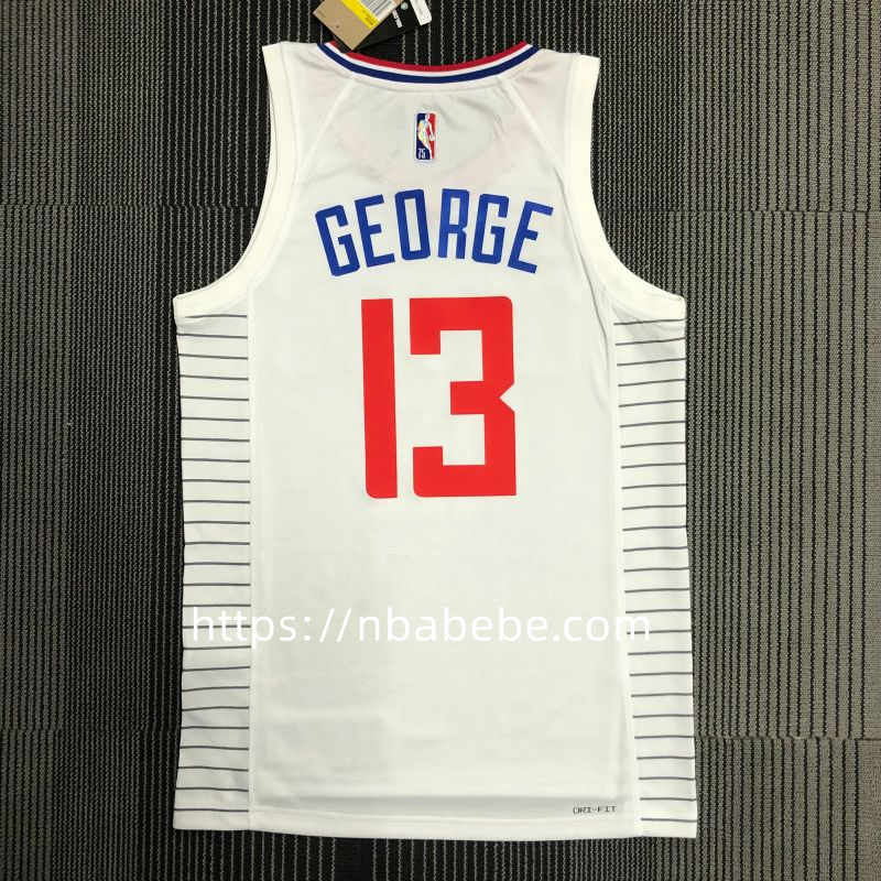 Maillot LA Clippers 75e anniversaire George 13 blanc 2