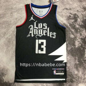 Maillot LA Clippers Jordan 2023 George 13 noir