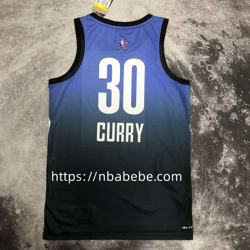 Maillot de Basket NBA All-Star 2023 Curry 30 bleu 2