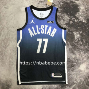 Maillot de Basket NBA All-Star 2023 Dončić 77 bleu