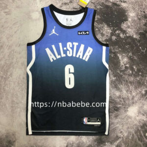 Maillot de Basket NBA All-Star 2023 James 6 bleu