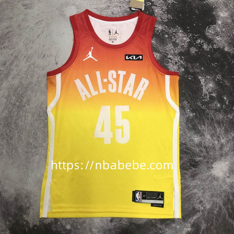 Maillot de Basket NBA All-Star 2023 Mitchell 45 jaune