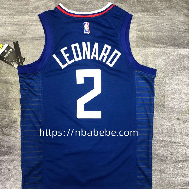 Maillot de Basket NBA LA Clippers Leonard 2 bleu 2