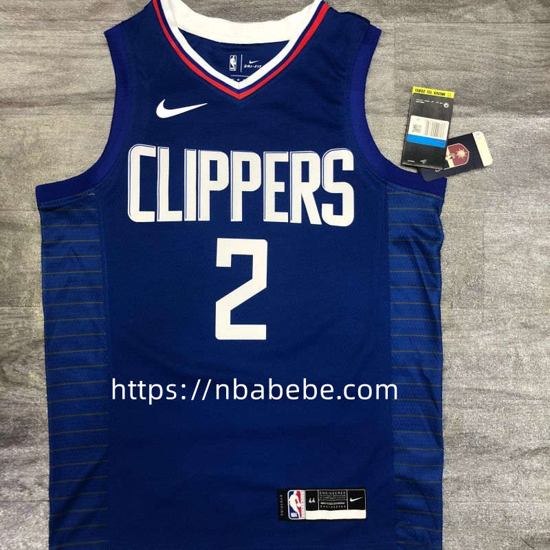 Maillot de Basket NBA LA Clippers Leonard 2 bleu