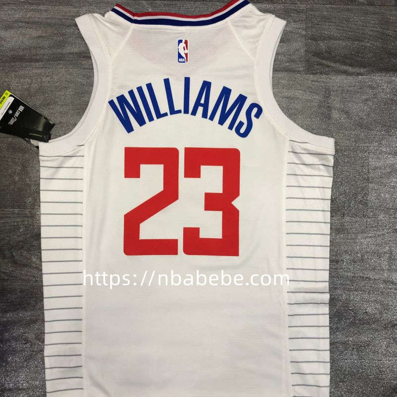 Maillot de Basket NBA LA Clippers Williams 23 blanc 2