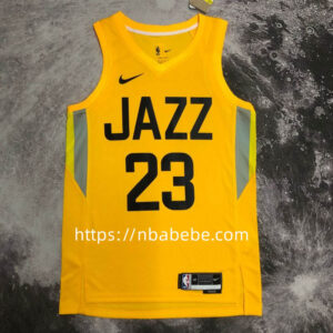 Maillot de Basket Utah Jazz 2023 Markkanen 23 jaune