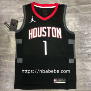 Maillot Houston Rockets Jordan 2021 McGrady 1 noir