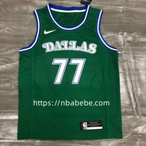Maillot de Basket Dallas Mavericks Dončić 77 vintage vert